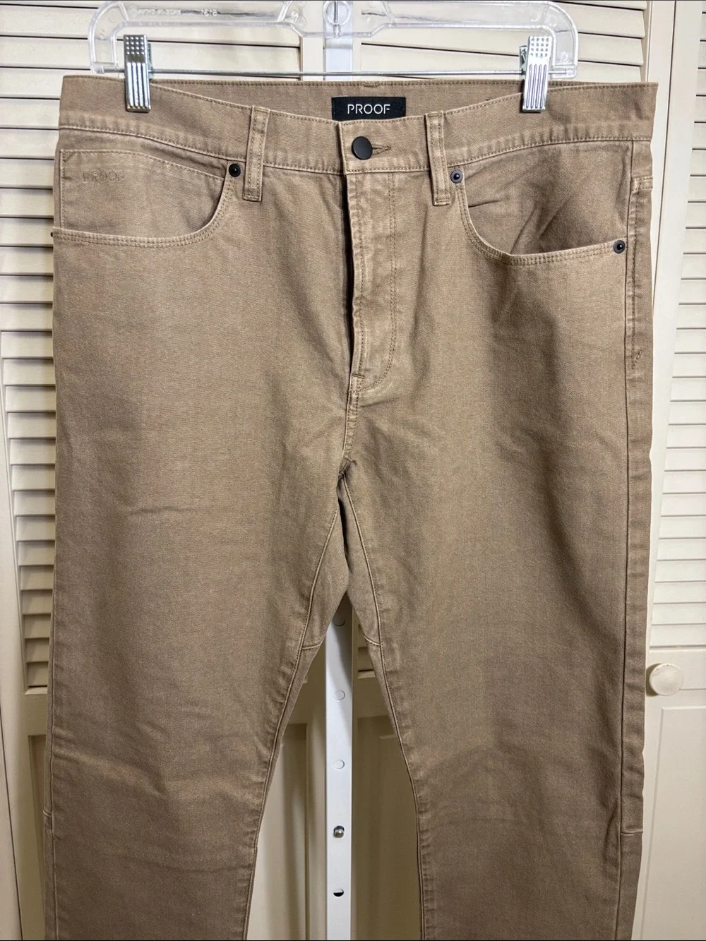 NWT Proof Slim Men’s Stretch Rover Pants in Tan 32 x 32